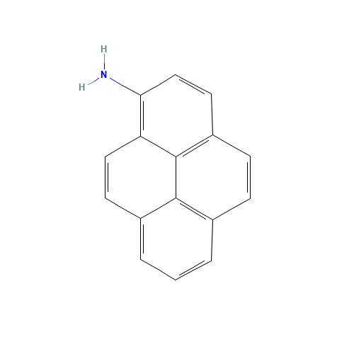 1-Aminopyrene (CAS: 1606-67-3) - Chemical Structure and Molecular Formula 