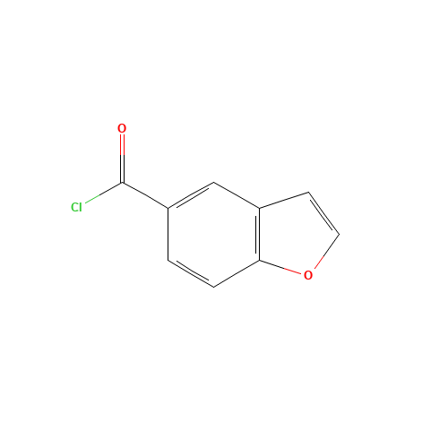 1-BENZOFURAN-5-CARBONYL CHLORIDE (CAS: 56540-70-6) - Chemical Structure and Molecular Formula 