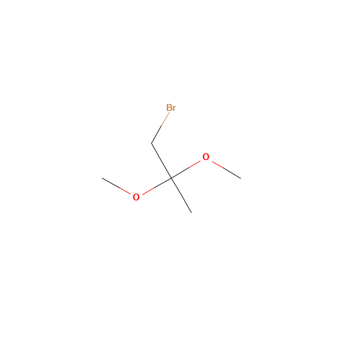 1-BROMO-2,2-DIMETHOXYPROPANE (CAS: 126-38-5) - Chemical Structure and Molecular Formula 
