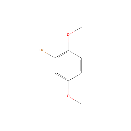 1-Bromo-2,5-dimethoxybenzene (CAS: 25245-34-5) - Chemical Structure and Molecular Formula 