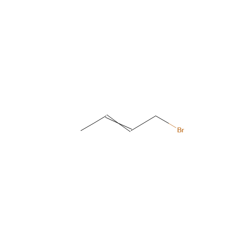 CROTYL BROMIDE (CAS: 4784-77-4) - Chemical Structure and Molecular Formula 