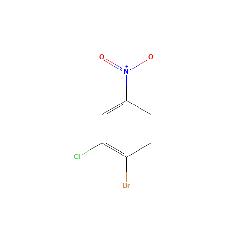 1-BROMO-2-CHLORO-4-NITROBENZENE (CAS: 29682-39-1) - Chemical Structure and Molecular Formula 