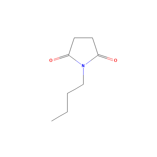 N-BUTYLSUCCINIMIDE (CAS: 3470-96-0) - Chemical Structure and Molecular Formula 
