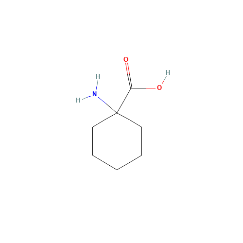 1-Amino-1-cyclohexanecarboxylic acid (CAS: 2756-85-6) - Chemical Structure and Molecular Formula 