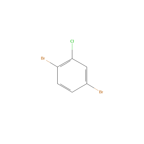 1,4-DIBROMO-2-CHLOROBENZENE (CAS: 3460-24-0) - Chemical Structure and Molecular Formula 