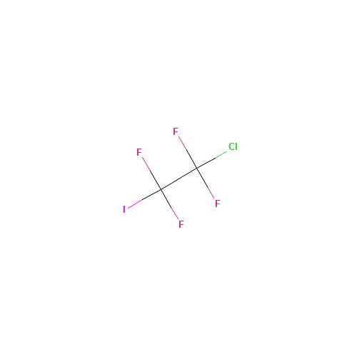 1-CHLORO-2-IODOTETRAFLUOROETHANE (CAS: 421-78-3) - Chemical Structure and Molecular Formula 