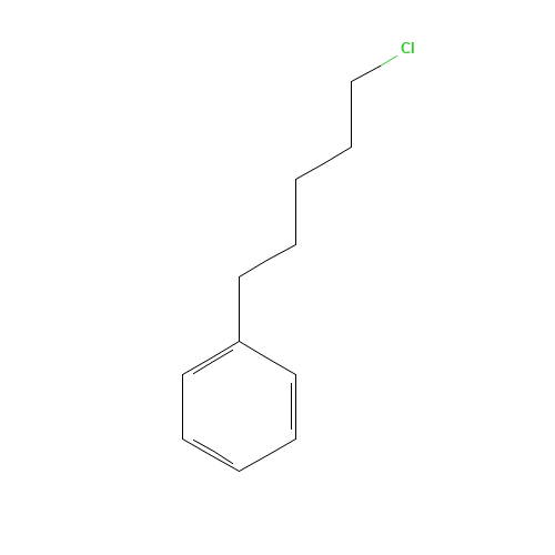 1-CHLORO-5-PHENYLPENTANE (CAS: 15733-63-8) - Chemical Structure and Molecular Formula 