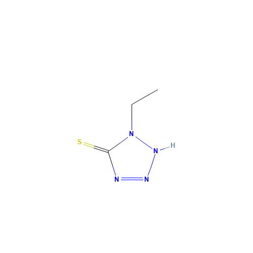 1-Ethyl-1H-1,2,3,4-tetrazole-5-thiol (CAS: 15217-53-5) - Chemical Structure and Molecular Formula 