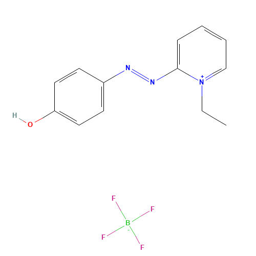 1-Ethyl-2-[(p-hydroxyphenyl)azo]-pyridinium tetrafluoroborate (CAS: 16599-85-2) - Related Chemical Product