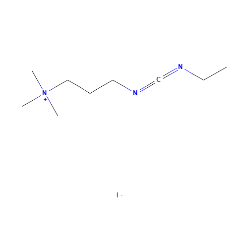 1-(3-DIMETHYLAMINOPROPYL)-3-ETHYLCARBODIIMIDE METHIODIDE (CAS: 22572-40-3) - Chemical Structure and Molecular Formula 