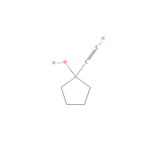 1-ETHYNYLCYCLOPENTANOL (CAS: 17356-19-3) - Chemical Structure and Molecular Formula 