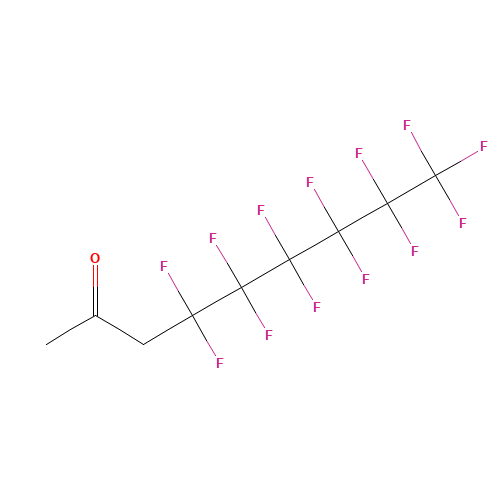 1H,1H,1H,3H,3H-PERFLUORONONAN-2-ONE (CAS: 77893-60-8) - Chemical Structure and Molecular Formula 