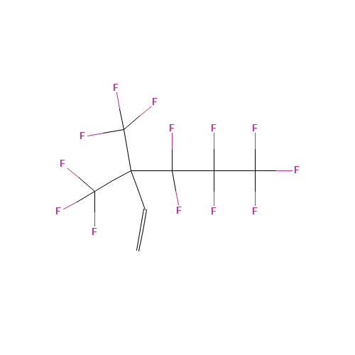 HEPTAFLUORO-3,3-BIS(TRIFLUOROMETHYL)-1-HEXENE (CAS: 79272-26-7) - Chemical Structure and Molecular Formula 