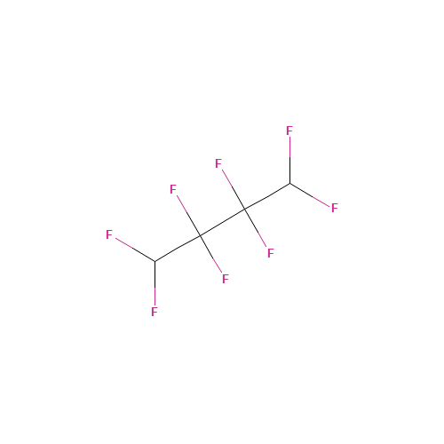 1H,4H-OCTAFLUOROBUTANE (CAS: 377-36-6) - Chemical Structure and Molecular Formula 
