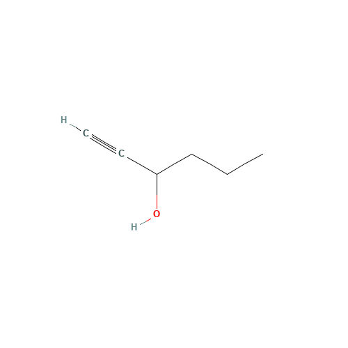 1-HEXYN-3-OL (CAS: 105-31-7) - Chemical Structure and Molecular Formula 