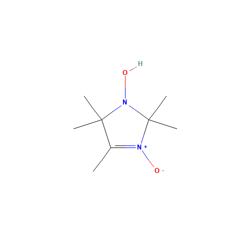 1-HYDROXY-2,2,4,5,5-PENTAMETHYL-3-IMIDAZOLINE-3-OXIDE (CAS: 18796-02-6) - Chemical Structure and Molecular Formula 