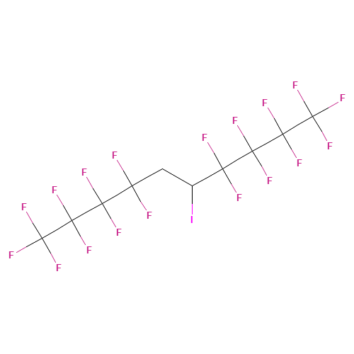 1-IODO-1,2-BIS(PERFLUORO-N-BUTYL)ETHANE (CAS: 53638-10-1) - Chemical Structure and Molecular Formula 