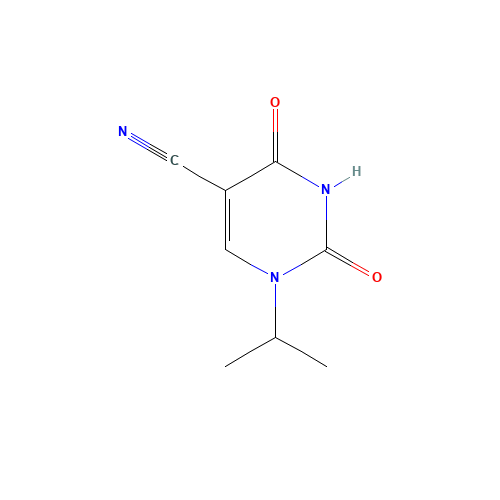 1-ISOPROPYL-2,4-DIOXO-1,2,3,4-TETRAHYDROPYRIMIDINE-5-CARBONITRILE (CAS: 57712-59-1) - Chemical Structure and Molecular Formula 