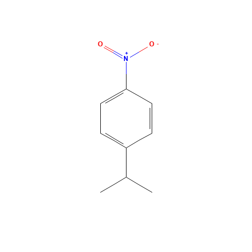 1-ISOPROPYL-4-NITROBENZENE (CAS: 1817-47-6) - Chemical Structure and Molecular Formula 