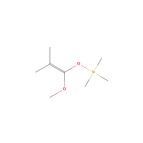 DIMETHYLKETENE METHYL TRIMETHYLSILYL ACETAL (CAS: 31469-15-5) - Chemical Structure and Molecular Formula 