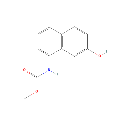 1-Methoxycarbonylamino-7-naphthol (CAS: 132-63-8) - Chemical Structure and Molecular Formula 