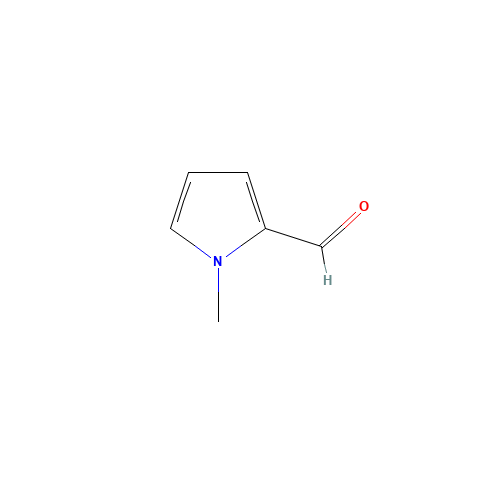 N-Methylpyrrole-2-carboxaldehyde (CAS: 1192-58-1) - Chemical Structure and Molecular Formula 