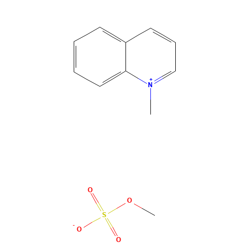 1-METHYLQUINOLIUM METHYL SULFATE (CAS: 38746-10-0) - Chemical Structure and Molecular Formula 