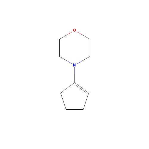 N-(1-Cyclopenten-1-yl)morpholine (CAS: 936-52-7) - Chemical Structure and Molecular Formula 