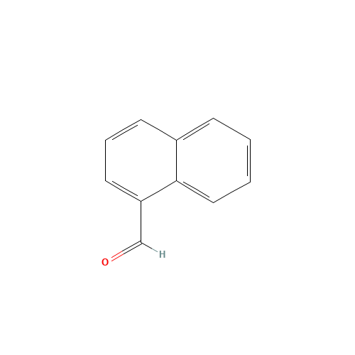 1-Naphthaldehyde (CAS: 66-77-3) - Chemical Structure and Molecular Formula 