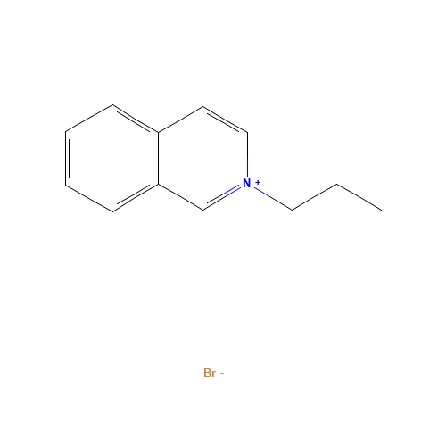 1-N-PROPYLISOQUINOLINIUM BROMIDE (CAS: 86377-01-7) - Chemical Structure and Molecular Formula 