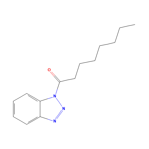 1-Octanoylbenzotriazole (CAS: 58068-80-7) - Chemical Structure and Molecular Formula 