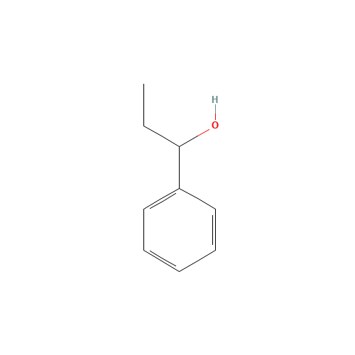 1-Phenyl-1-propanol (CAS: 93-54-9) - Chemical Structure and Molecular Formula 