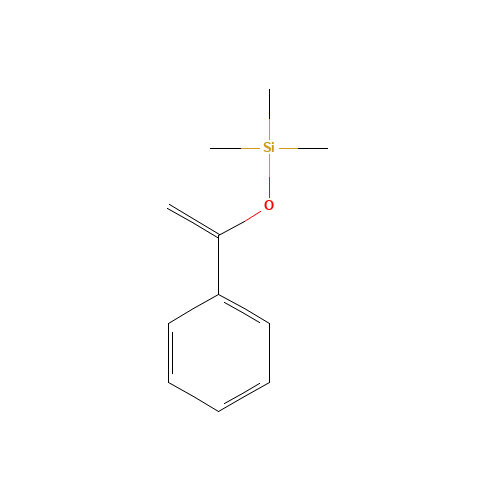 1-PHENYL-1-TRIMETHYLSILOXYETHYLENE (CAS: 13735-81-4) - Chemical Structure and Molecular Formula 