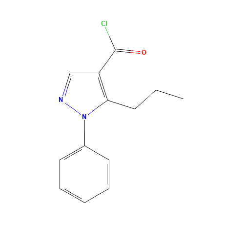 1-PHENYL-5-PROPYL-1H-PYRAZOLE-4-CARBONYL CHLORIDE (CAS: 175137-15-2) - Related Chemical Product