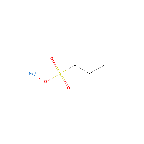 Sodium 1-propanesulfonate (CAS: 14533-63-2) - Chemical Structure and Molecular Formula 