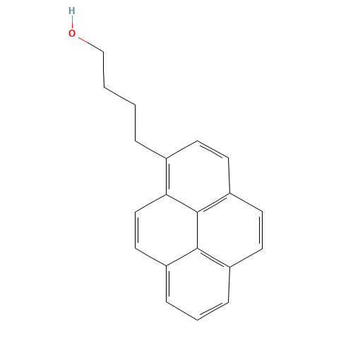 1-PYRENEBUTANOL (CAS: 67000-89-9) - Chemical Structure and Molecular Formula 