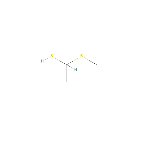 1-(methylthio)ethanethiol (CAS: 31331-53-0) - Chemical Structure and Molecular Formula 