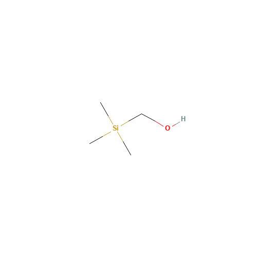 1-TRIMETHYLSILYLMETHANOL (CAS: 3219-63-4) - Chemical Structure and Molecular Formula 