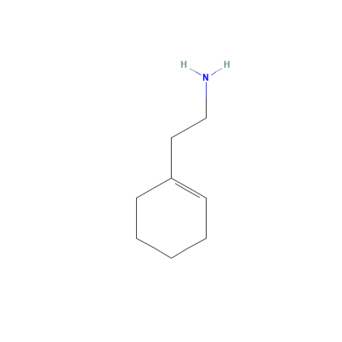 2-(1-CYCLOHEXENYL)ETHYLAMINE (CAS: 3399-73-3) - Chemical Structure and Molecular Formula 