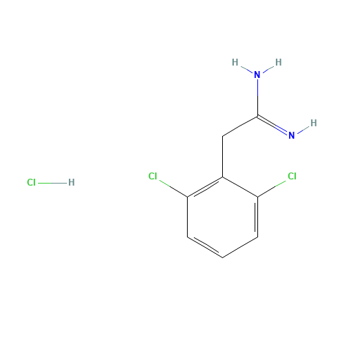 2-(2,6-DICHLOROPHENYL)ETHANIMIDAMIDE HYDROCHLORIDE (CAS: 175276-76-3) - Chemical Structure and Molecular Formula 