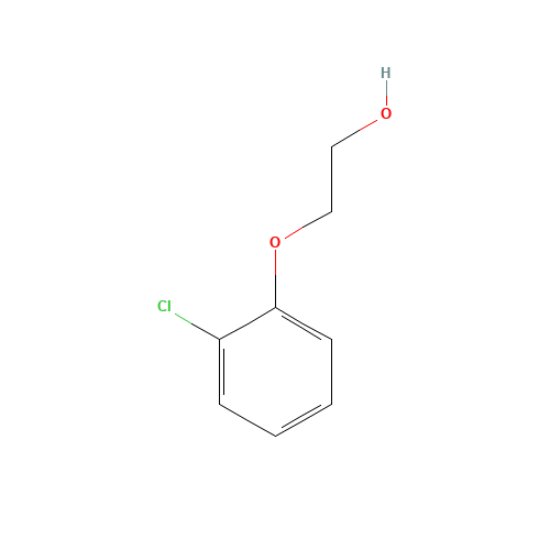 2-(2-CHLOROPHENOXY)ETHANOL (CAS: 15480-00-9) - Chemical Structure and Molecular Formula 