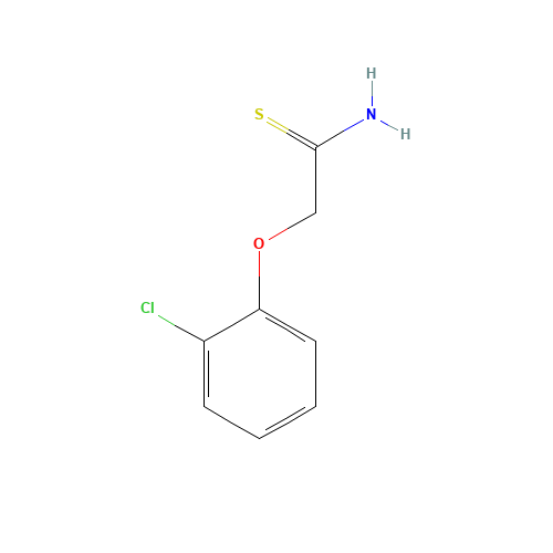 2-(2-CHLOROPHENOXY)ETHANETHIOAMIDE (CAS: 35370-94-6) - Chemical Structure and Molecular Formula 
