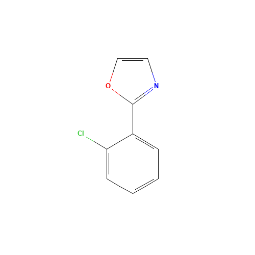 2-(2-CHLOROPHENYL)-1,3-OXAZOLE (CAS: 62881-98-5) - Chemical Structure and Molecular Formula 