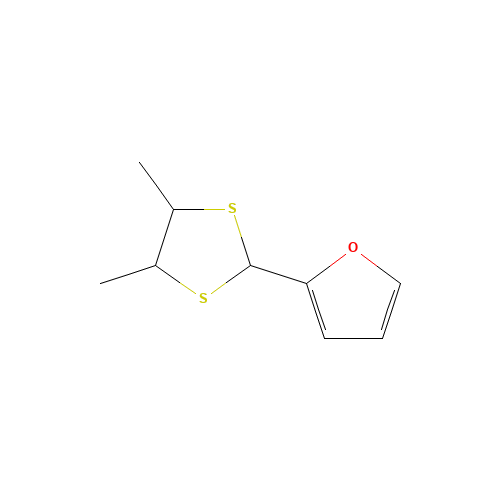 2-(2-furanyl)-4,5-Dimethyl-1,3-dithiolane (CAS: 97913-79-6) - Chemical Structure and Molecular Formula 