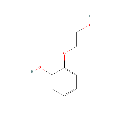 2-(2-HYDROXYETHOXY)PHENOL (CAS: 4792-78-3) - Chemical Structure and Molecular Formula 
