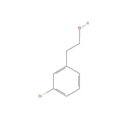 3-BROMOPHENETHYL ALCOHOL (CAS: 28229-69-8) - Chemical Structure and Molecular Formula 