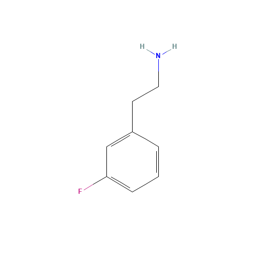 3-Fluorophenethylamine (CAS: 404-70-6) - Chemical Structure and Molecular Formula 