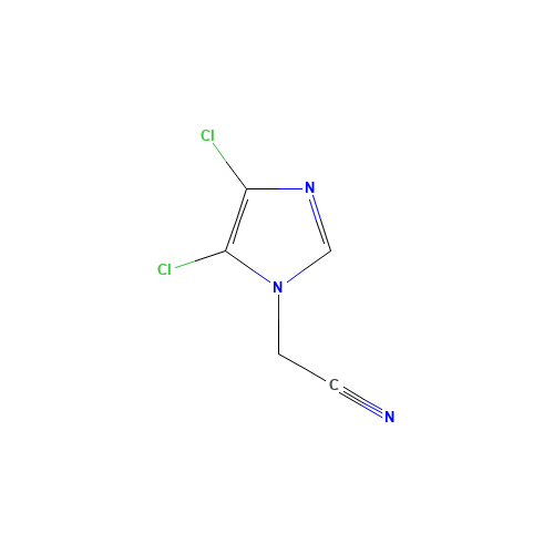2-(4,5-DICHLORO-1H-IMIDAZOL-1-YL)ACETONITRILE (CAS: 159088-44-5) - Chemical Structure and Molecular Formula 