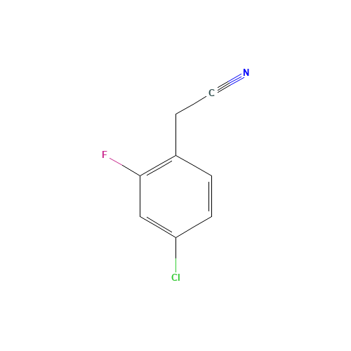 4-Chloro-2-fluorophenylacetonitrile (CAS: 75279-53-7) - Chemical Structure and Molecular Formula 