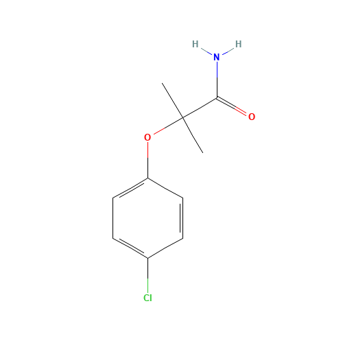 2-(4-CHLOROPHENOXY)-2-METHYLPROPANAMIDE (CAS: 5658-61-7) - Related Chemical Product